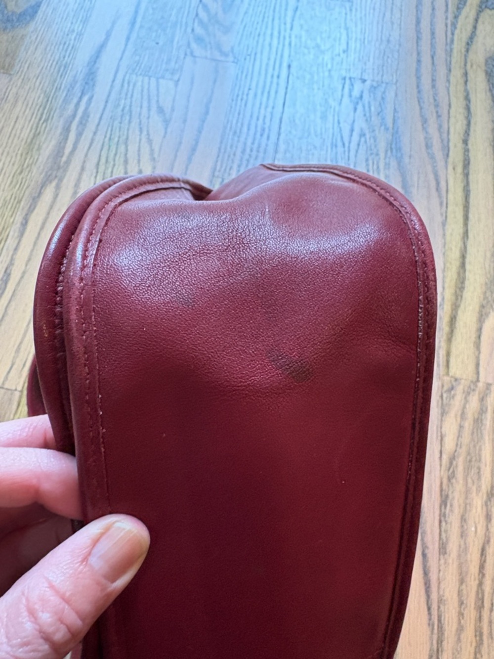 Coach Legacy Crescent bag model 9718 deep red vintage - Picture 13 of 16